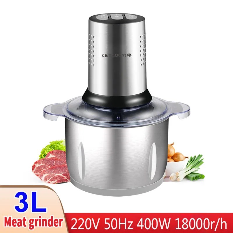 220V 50Hz 400W 3L 3 х позиционный Нержавеющая сталь электрическая автоматическая
