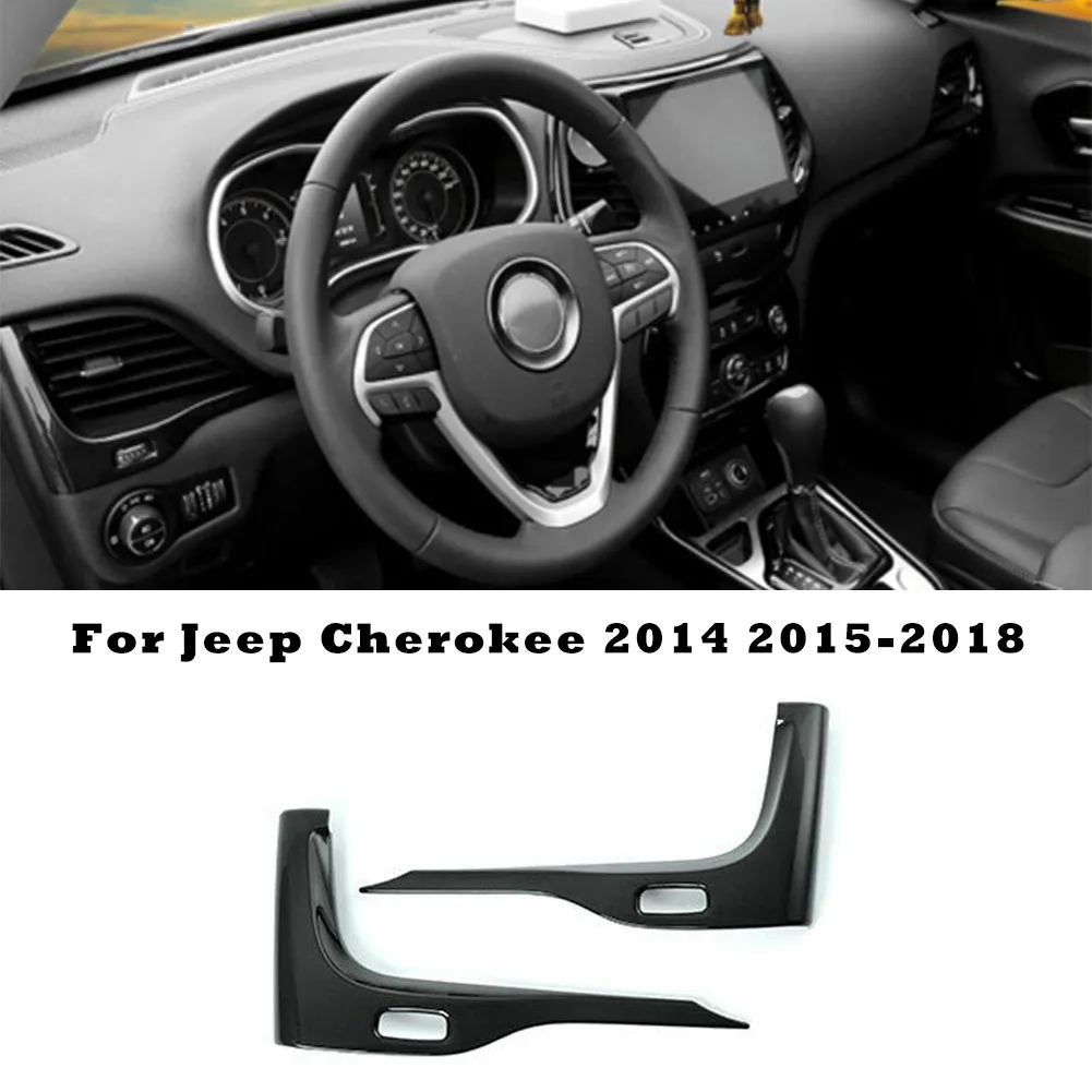 

Black Air Outlet Vent Cover Car For Jeep Cherokee 2014 2015-2018 Accessory New