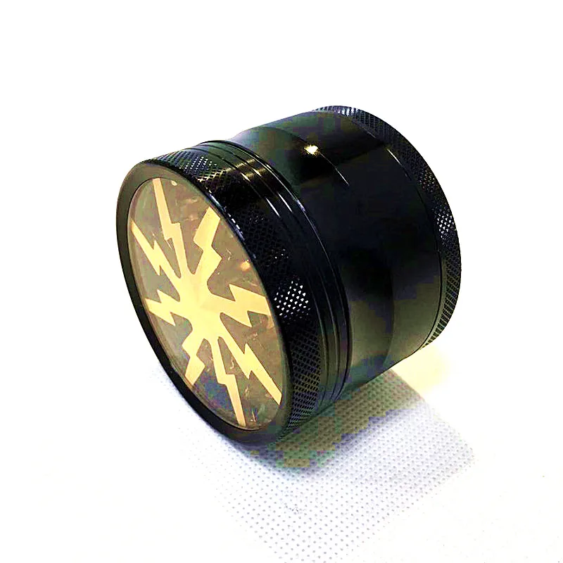 Молния большой измельчитель травы сорняков Точильщик 4 Слои 63 мм Wiet дробилка