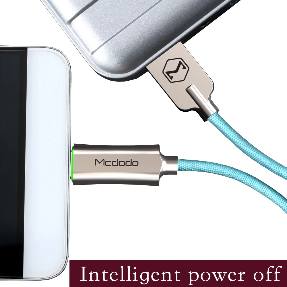 

Mcdodo USB Type C Cable QC3.0 Fast Charging Data Cable for Huawei Xiaomi Samsung S10 9 Auto Disconnect Charger USB Cable Type C