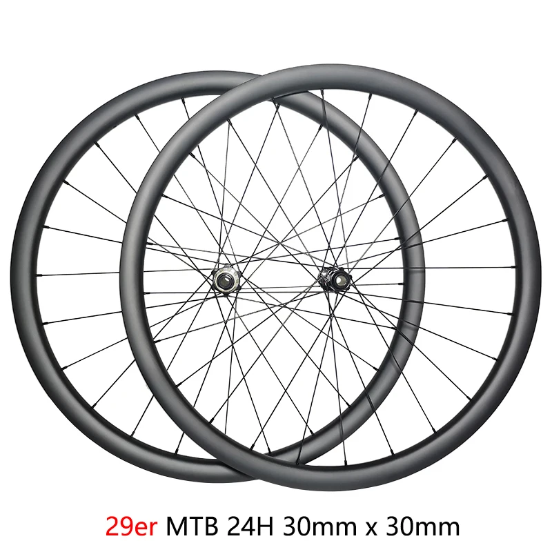 29er MTB XC 30mm gravel carbon BOOST wheels deep clincher tubeless Pillar 1420 spoke Novatec D411CB D412CB Boost Wheelset | Спорт и