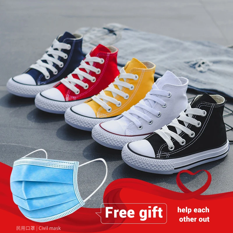 Кроссовки для маленьких мальчиков и девочек парусиновая обувь начинающих ходить