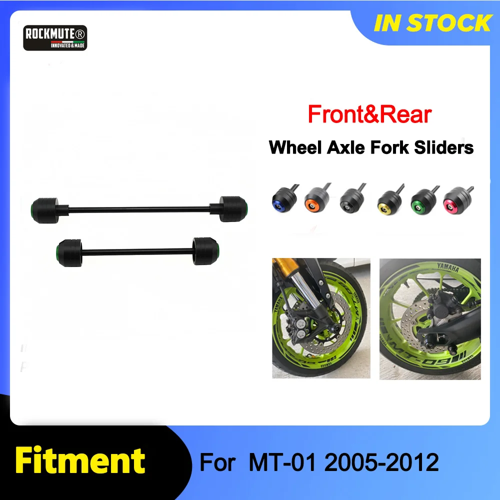 

Front Rear Axle Fork Crash Slider For YAMAHA MT-01 2005-2012 Motorcycle Accessories Swing Arm Wheel Protector