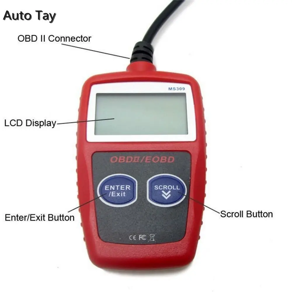 Автомобильный диагностический инструмент MS309 OBD2 сканер OBD 2 считыватель кодов