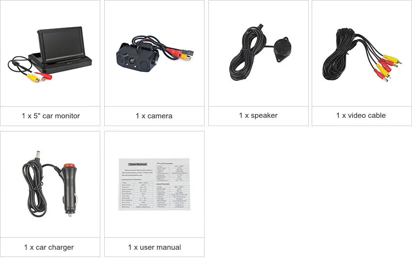 DIYKIT, 5 дюймов, Автомобильная камера заднего вида, комплект, резервное копирование, автомобильный монитор, парковочный радар, датчик, 2 в 1, автомобильная камера, парковочная система