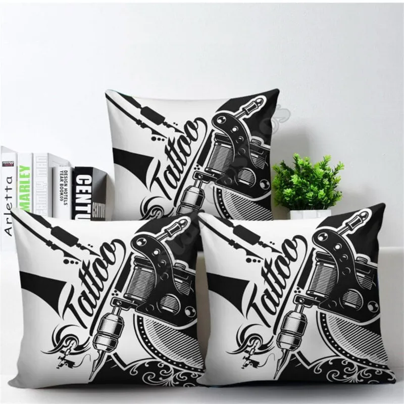 

Nice Tattoo Pillow Covers Arm Pillowcases Throw Pillow Cover Home Decoration 01