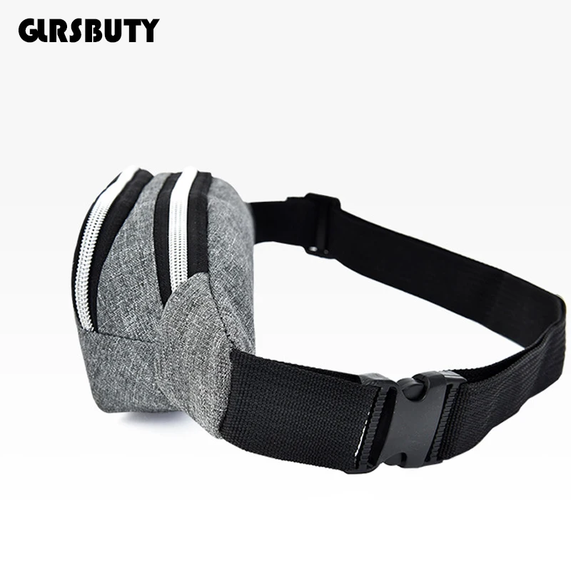 Забавная поясная сумка GLRSBUTY 2019 Женская с отверстием для наушников Мужская