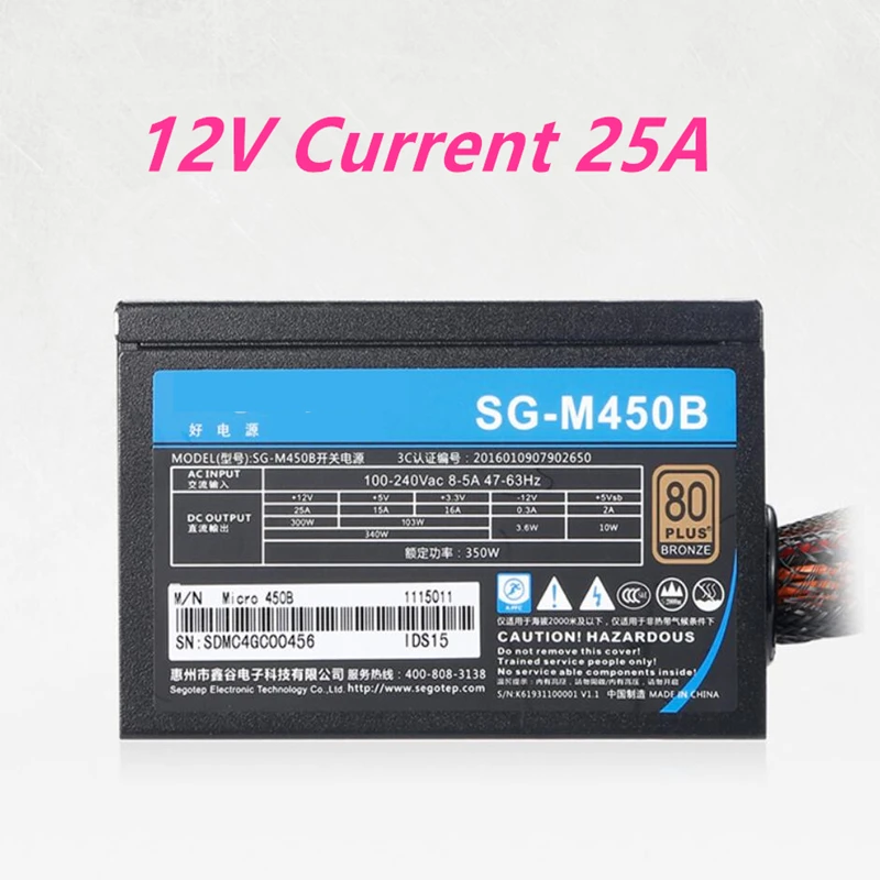 Новый оригинальный блок питания для ПК марки Segotep маленький SFX настольного