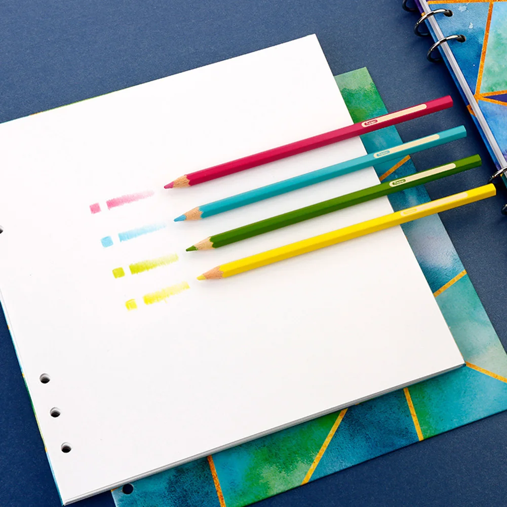 Бумажный альбом со свободными листами и акварелью 40 листов ручная роспись эскиз