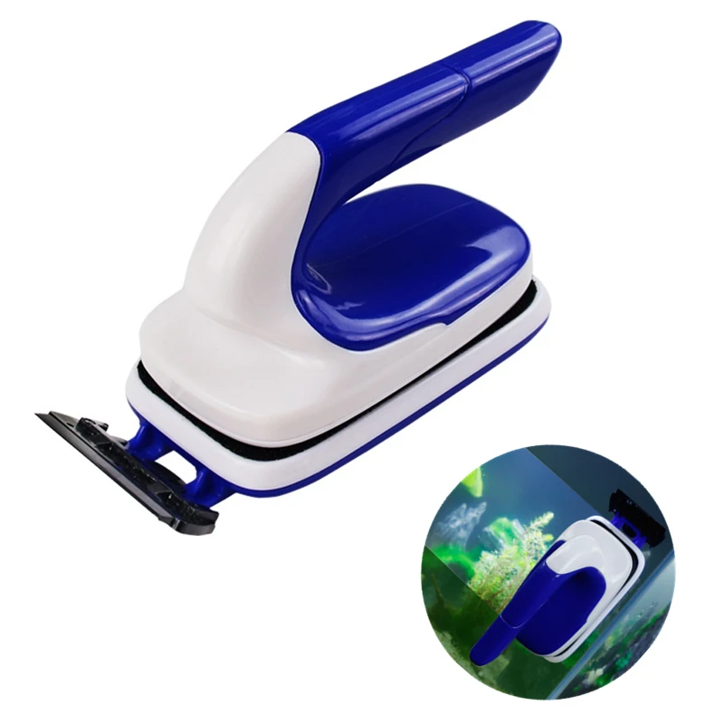 Практичная плавающая Магнитная Щетка для аквариума стеклянный скребок