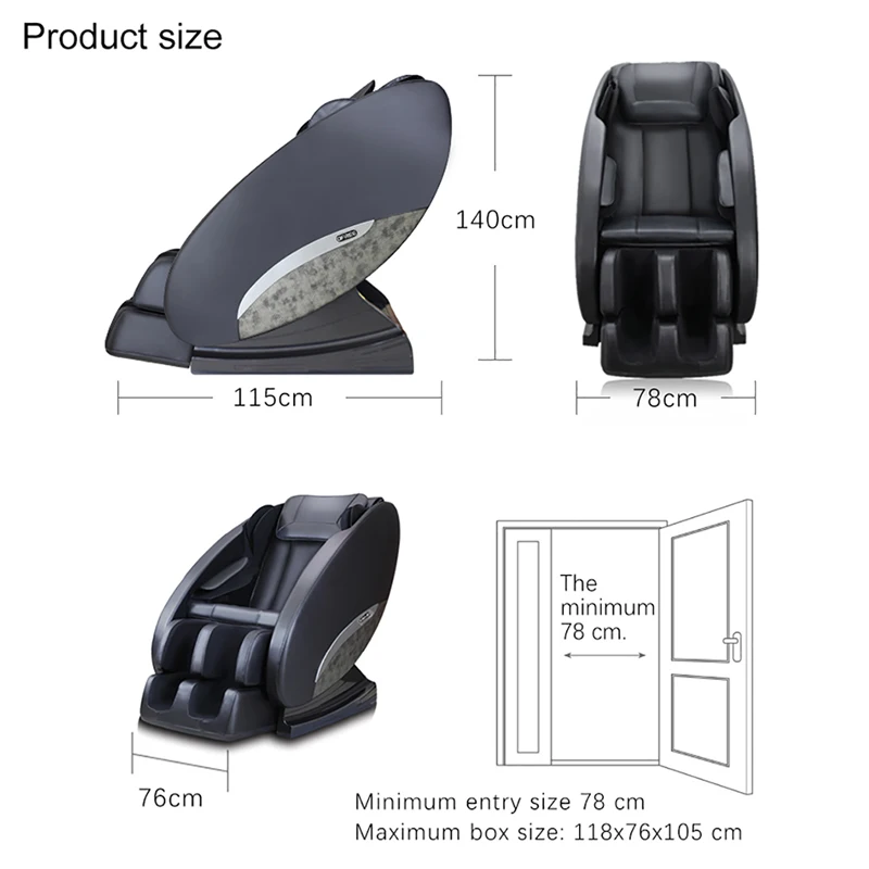 Массажное кресло AYIYUN Q7 из углеродного волокна с дистанционным управлением 140 см |