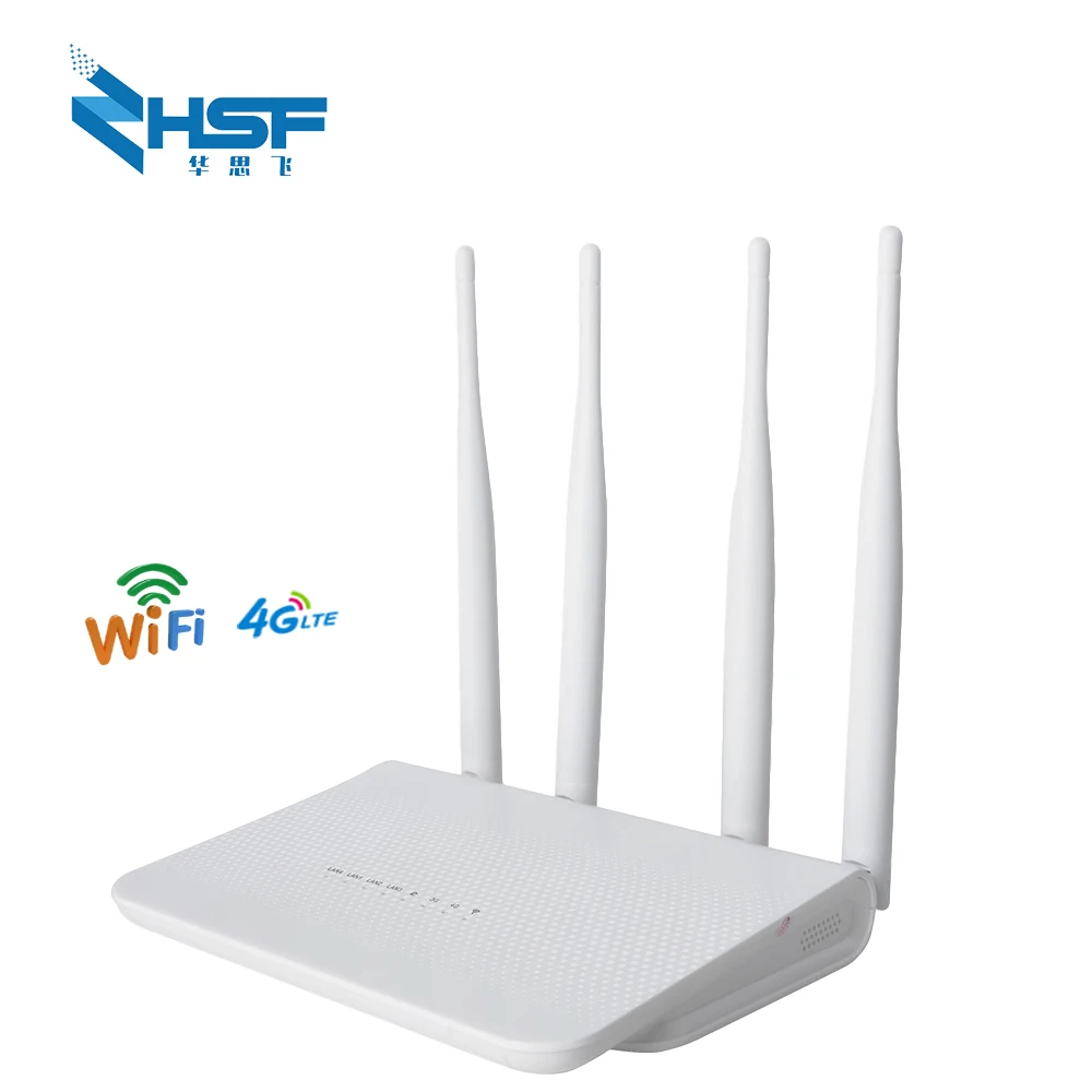 Cheap 300Mbps Wireless 4G LTE VPN Router CPE 3G/4G LTE Mobile Wifi Hotspot With Sim Card Slot 4Pcs External Antenna Up 32Users