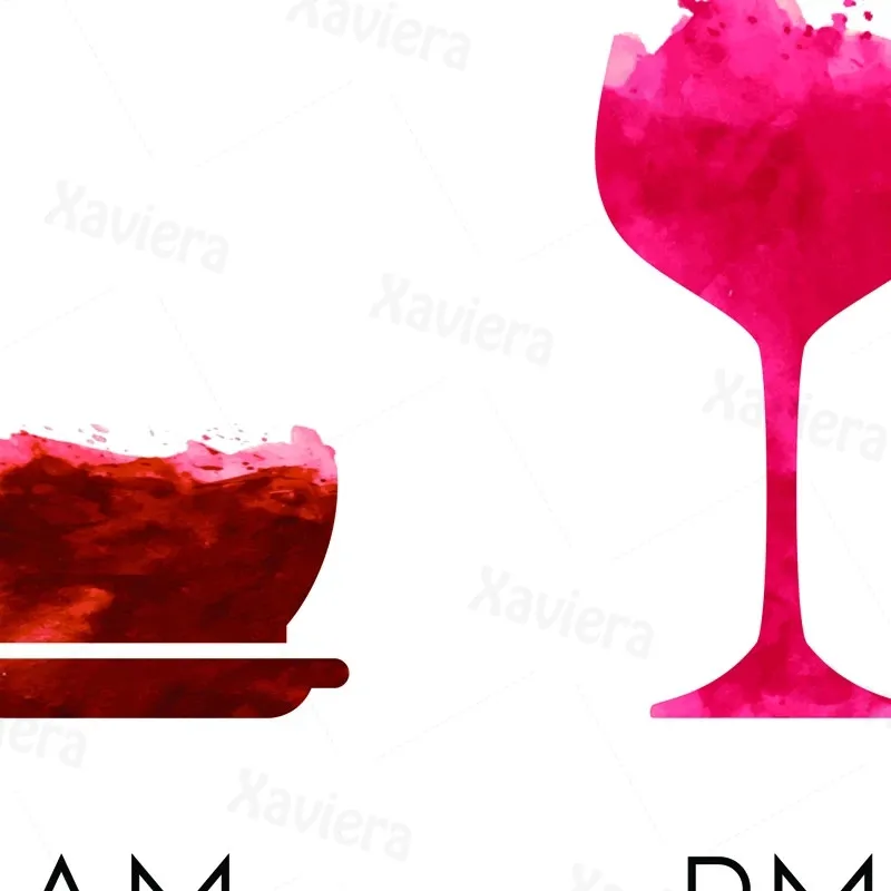 

Bar Pub Decor AM Coffee PM Wine Less Whine More Wine Humour Quote Poster Canvas Art Print Wall Picture Home Living Room Decor