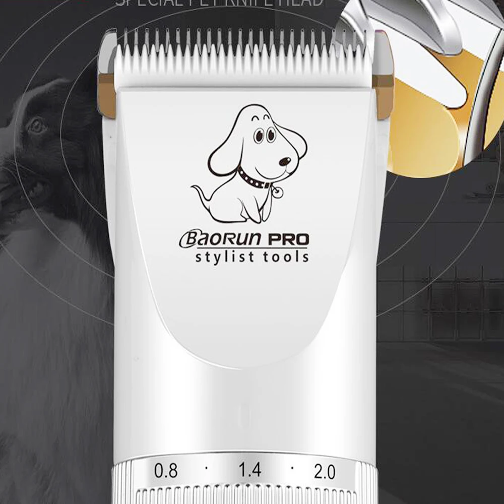 Baorun-cortadora de pelo profesional P9 para mascotas, m&aacute;quina de bajo ruido, recargable, para el cuidado de gatos-1