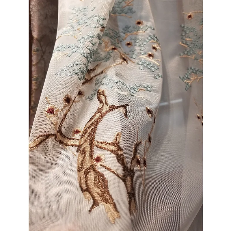 Роскошные занавески в китайском стиле классические жаккардовые с затенением для