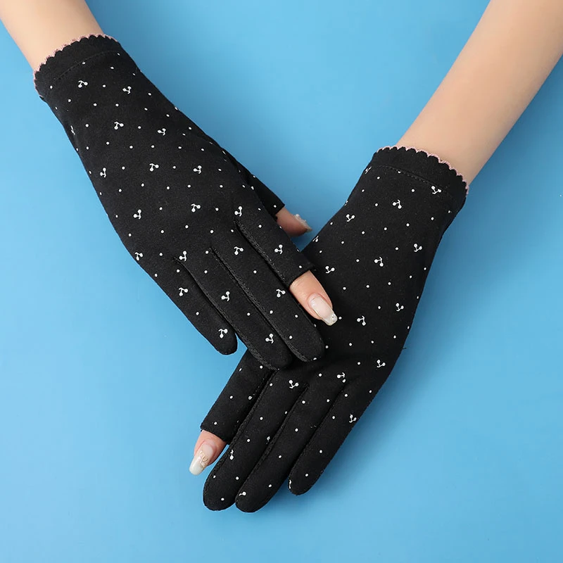 

Нескользящие дышащие перчатки без пальцев хлопковые велосипедные перчатки для вождения весенне-летние эластичные солнцезащитные перчатк...