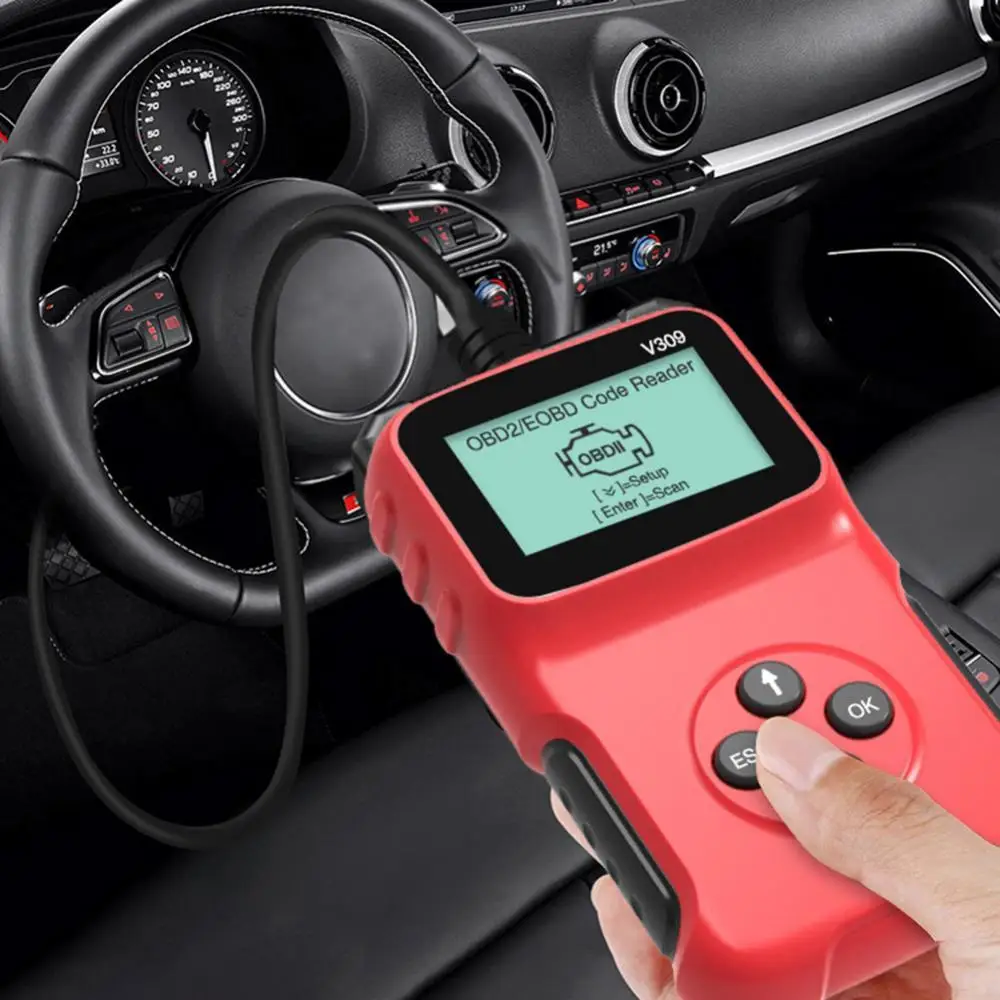 Professional V309 Car Auto Fault Diagnostic Scanner OBD OBD2 ELM327 Code Reader Check Tool Car Accessories Supplies Products