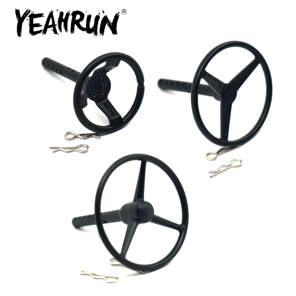 

YEAHRUN 1 шт. эмуляционное металлическое Рулевое колесо для Axial Wraith 90018 1/10 RC Гусеничный автомобиль грузовик аксессуары для управления декоратив...