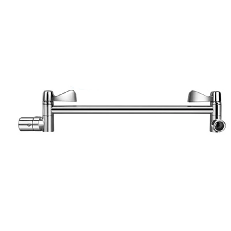 

Adjustable Shower Arm Extension By, Brass Shower Head Extension Arm with High Polished Chrome Finish 11.8 Inch