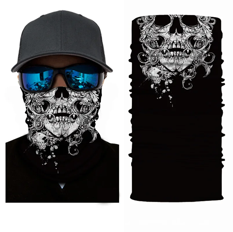 

Venom Bandana Scarf Braga Cuello Mask Mascarillas The Punisher Face Shield Bufanda Hombre Windproof Ski Balaclava Vendetta Tube