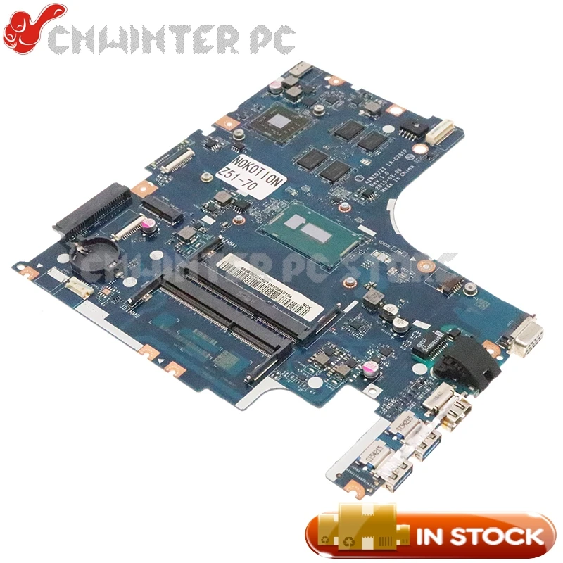 NOKOTION 5B20J23752 5B20J23675 AIWZ0 Z1 LA-C281P For Lenovo Z51-70 Laptop Motherboard i5-5200U CPU R7 M360 2GB | Компьютеры и офис