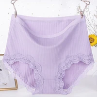 xl 6xl women large size underwear high waist pure cotton underpants womens panties mother middle aged old ladies lace briefs