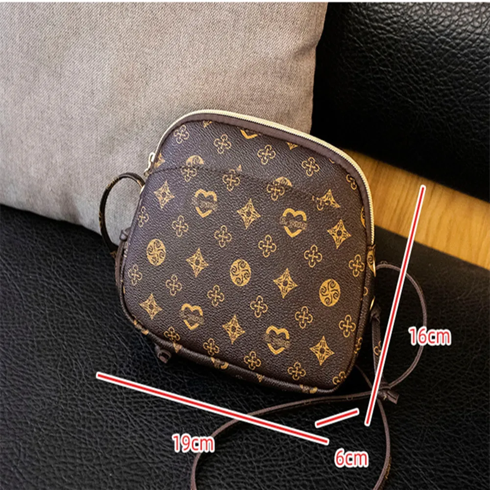 

Women's Shoulder Bag 2020 Autumn And Winter New Fashion Trend PU Printed Handbags Shell Shape Messenger Bag Zipper Bag Handbags