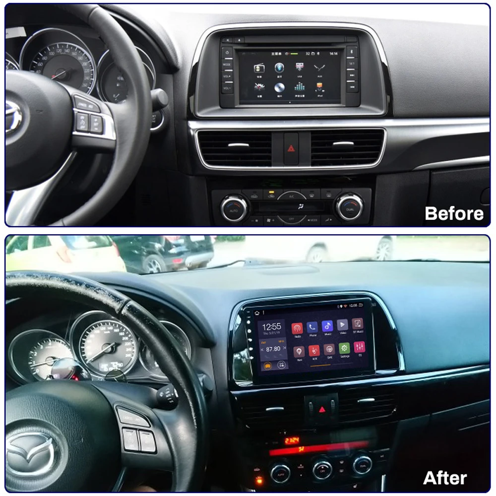 Автомагнитола для Mazda CX5 мультимедийный проигрыватель с DVD-плеером Android 8 1 Wi-Fi DSP RDS