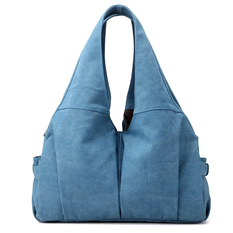 

Multi-Compartment Women's Canvas Shoulder Summer New Style Retro Large Capacity Handbag