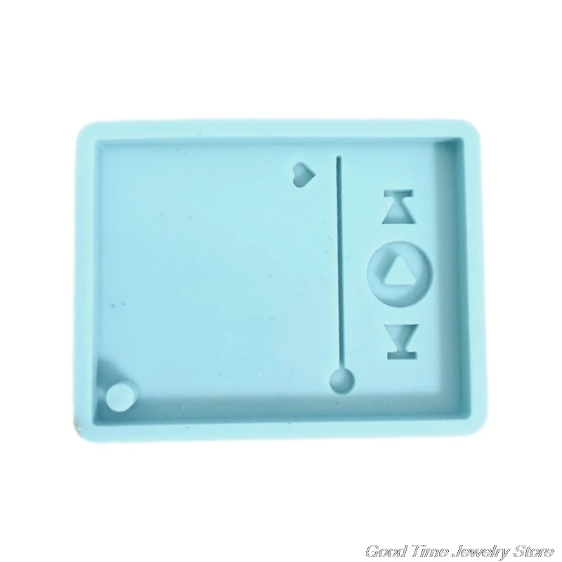

Super Glossy Epoxy Resin Player Mold Keychain Casting Silicone Mould DIY Crafts Polymer Clay Jewelry Making Tool F05 21