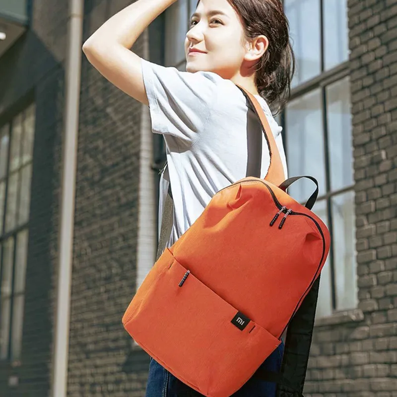 

Original Xiaomi Color Small Back Mi pack Big Capacity Anti-Water Bag Mi Many Color Lovers Couple pack For Student Younth Man