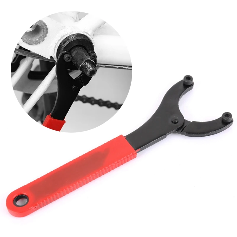 

Q1FF Bicycle Repair Wrench Bike Crankset Shaft Flywheel Lock Ring Disassembly Spanner