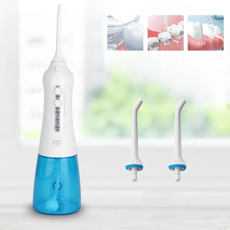 

300ml Portable Electric Oral Irrigator 3 Modes Teeth Cleaning Device Dental Floss Water Flosser Irrigator Tooth Cleaner