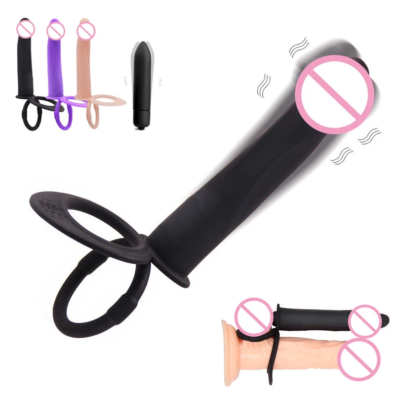 Страпон фаллоимитатор реалистичный двойной вибратор Дилдо Анальный Мужской