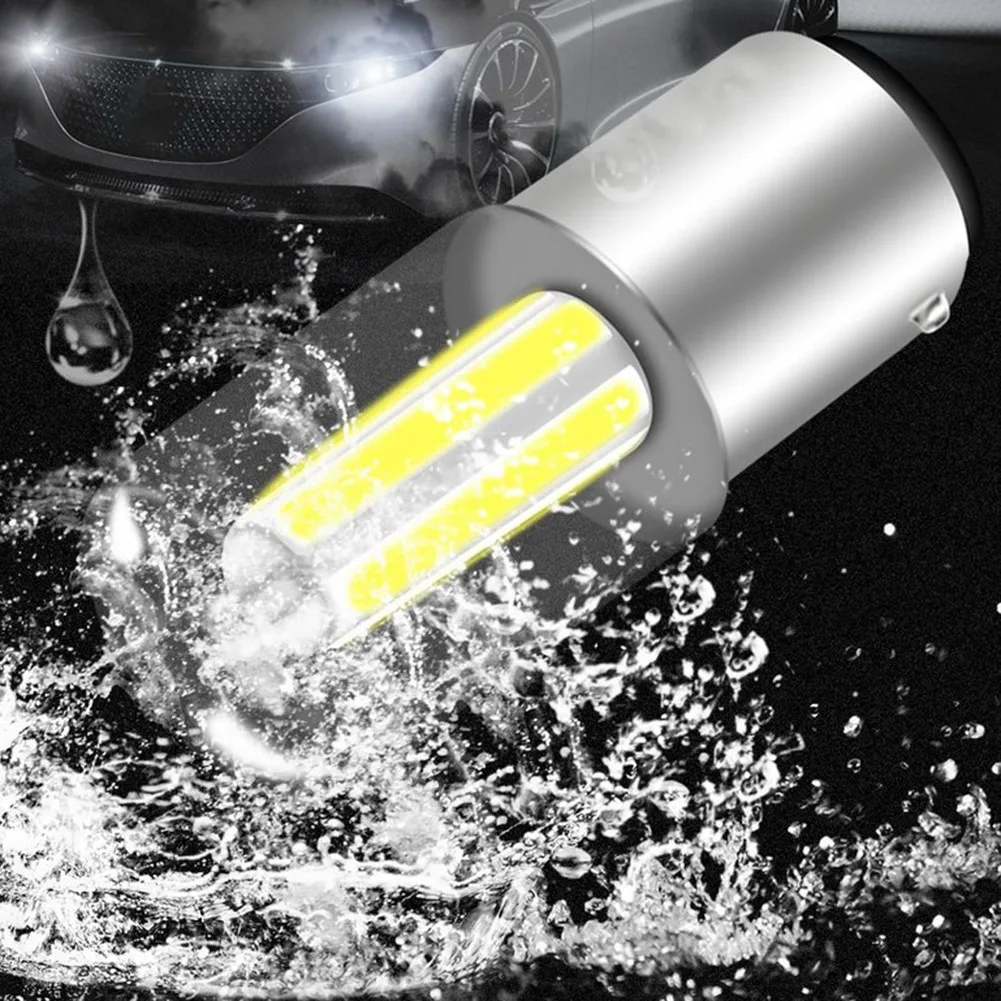 

2pcs LED P21W Car Brake Lights Reversing Lights LED Turn Lights COB Lights 1157 Daytime Running Lamp Aviation Aluminum