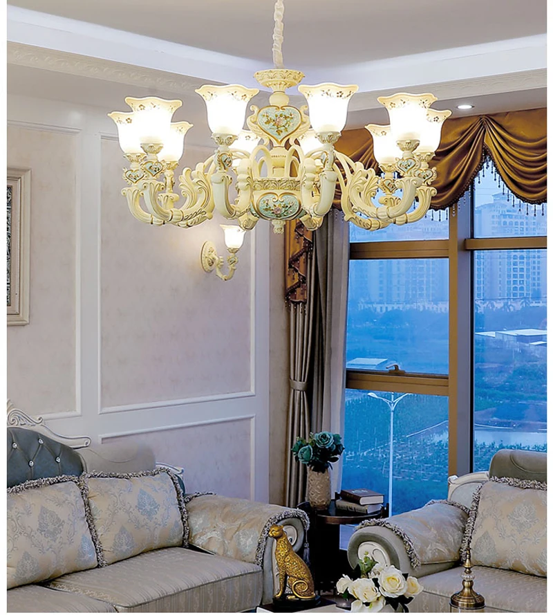 Винтажная лампа для ресторана европейская Люстра гостиной спальни люстры 220 В