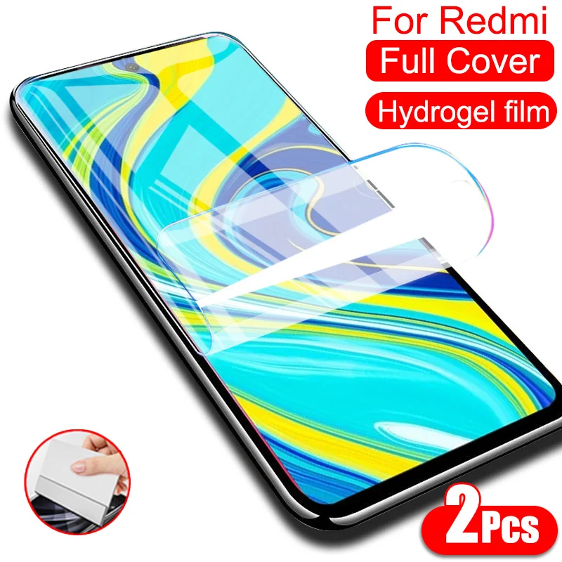 

Полное покрытие Защитная Гидрогелевая пленка для Xiaomi Redmi Note 9 8 7 Pro Max 9A 9S Pocophone X3 F1 F2 Pro защита экрана без стекла