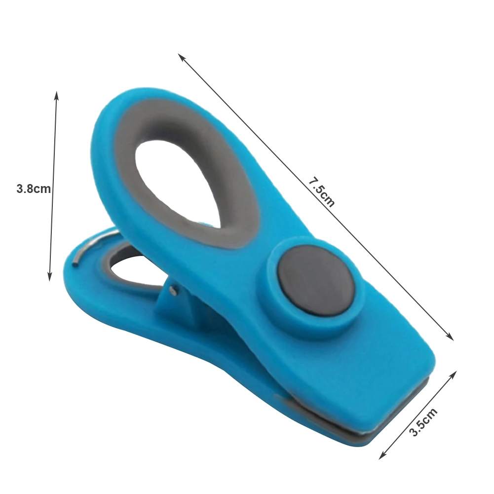 

5Pcs Kitchen Snack Storage Bag Sealing Clip Magnetic Freshness Keeping Clamps