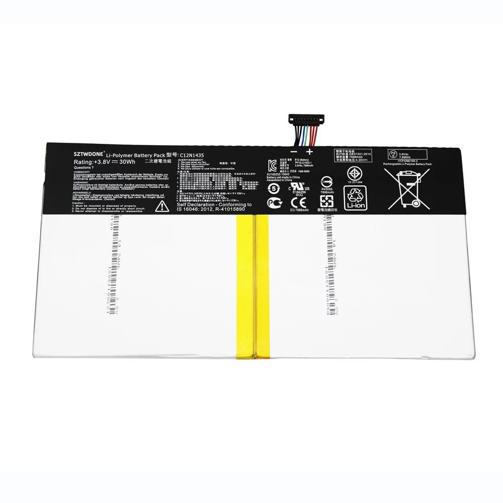 SZTWDone Новый C12N1435 Аккумулятор для планшета ASUS Transformer Book T100HA 10 дюймов 3 8 в 30WH 7896 мАч |