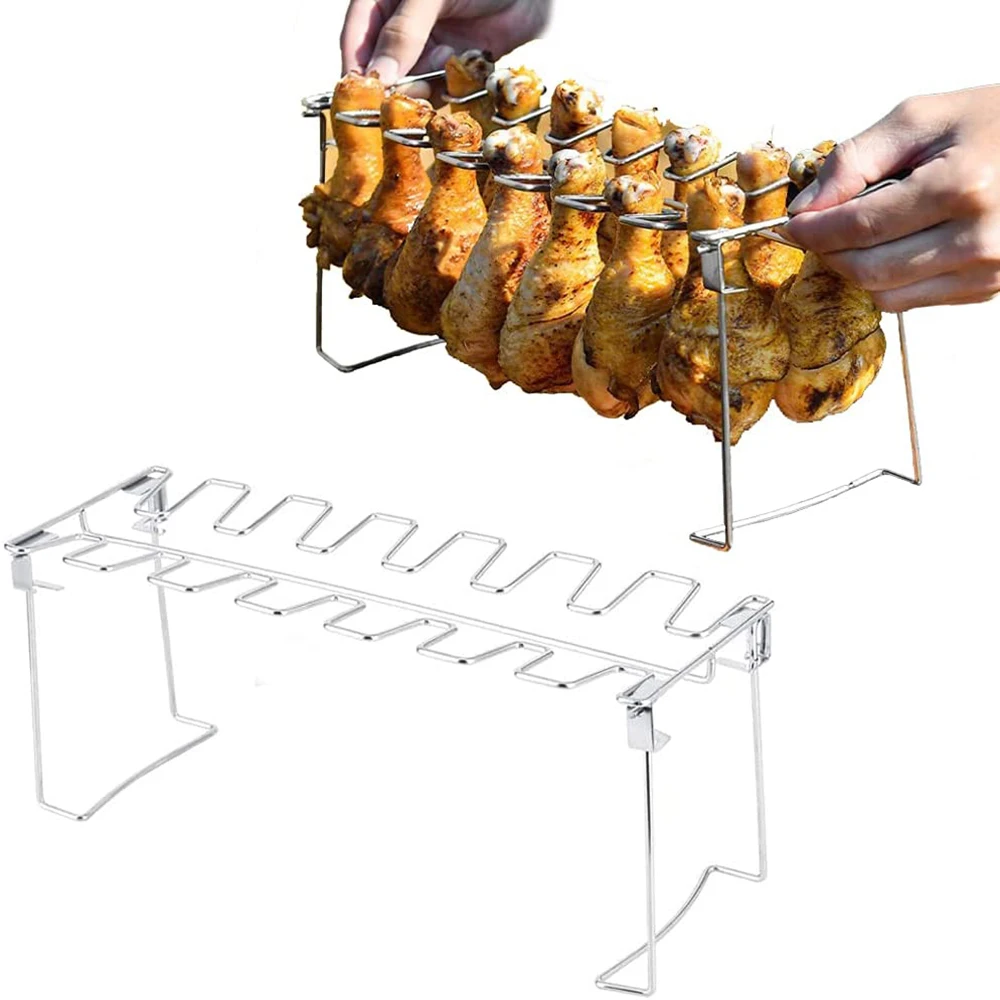 Подставка под крылья для куриных ножек металлическая подставка из нержавеющей