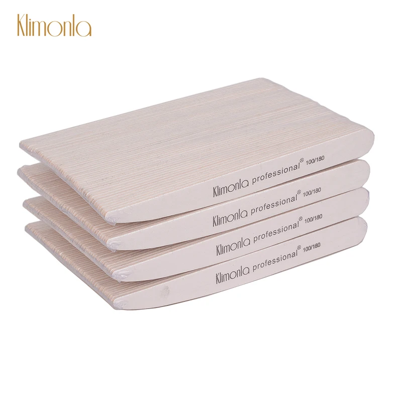 

200Pcs Wooden Nail File 100/180/240 Knife shape Sandpaper Buffer Pedicure Manicure Polishing Tools Professional Nail Files