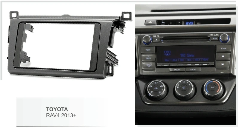 Двойная Din Автомобильная рама для DVD Toyota RAV4 2013 2016 комплект установки стерео радио