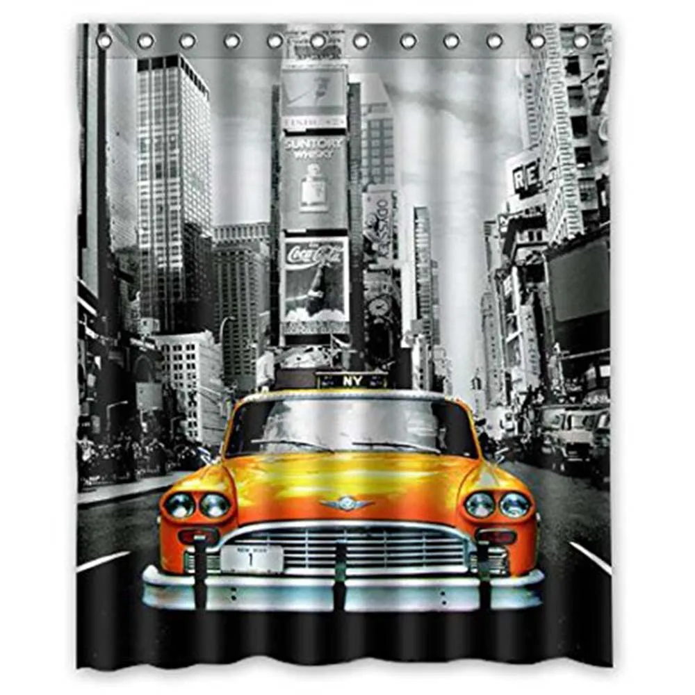Рождественские украшения для дома автомобильная занавеска душа с Нью Йорком