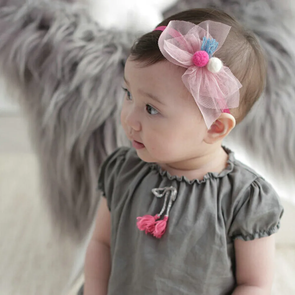 

girl baby Infant hair accessories clothes band bows Flower newborn Headwear tiara headwrap hairband Gift Toddlers headband