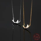 La Monada 41 + 4,5 см серебряное ожерелье с бабочкой для женщин изящное серебро 925 ювелирные изделия Модные Подвески на шею 925 серебряные цепочки для женщин