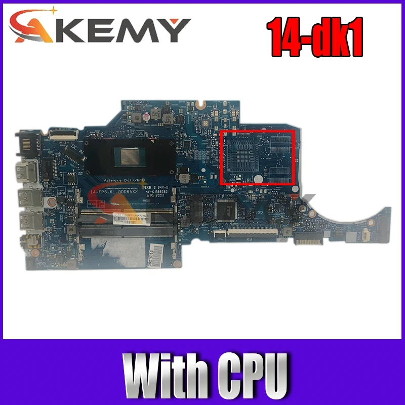 

Материнская плата Akemy для ноутбука HP 14-dk1 6050A3176101-MB с процессором и встроенной графикой