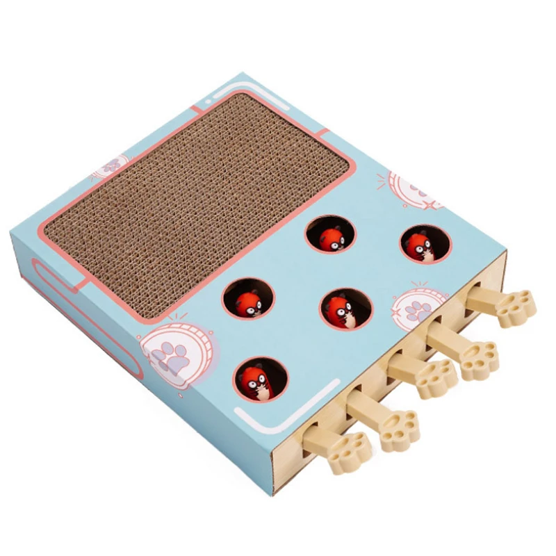 

Игрушка для кошек, Чейз, охота, мышь, игровая коробка для кошек 3 в 1 с царапинами, забавная кошка, палочка, кошка, хит, глоферы, интерактивный л...