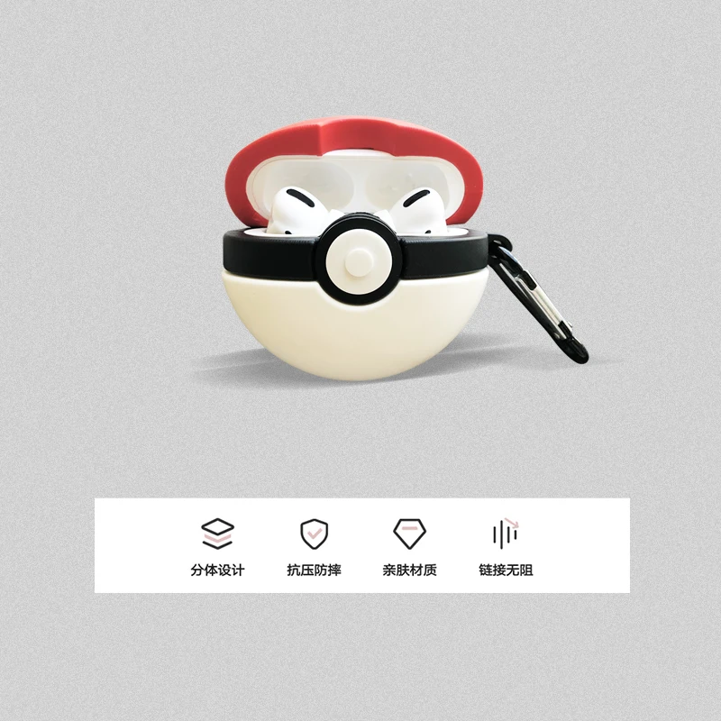 Чехлы для наушников с героями мультфильмов Snorlax Kabigon Elf Ball для Airpods Pro 3, Силиконовая защита, Bluetooth наушники, аксессуары