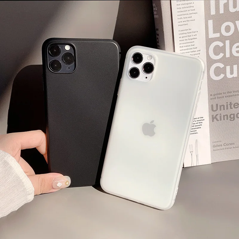 Классический черно-белый матовый ТПУ чехол для телефона iphone6 7 8 11 XR X XS защитный