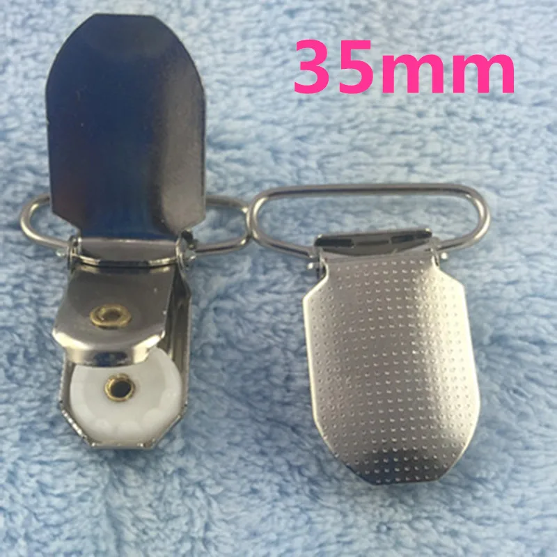 100 шт./лот 3 5 см Серебряный тон металлическая овальная пустышка зажим подтяжки Paci